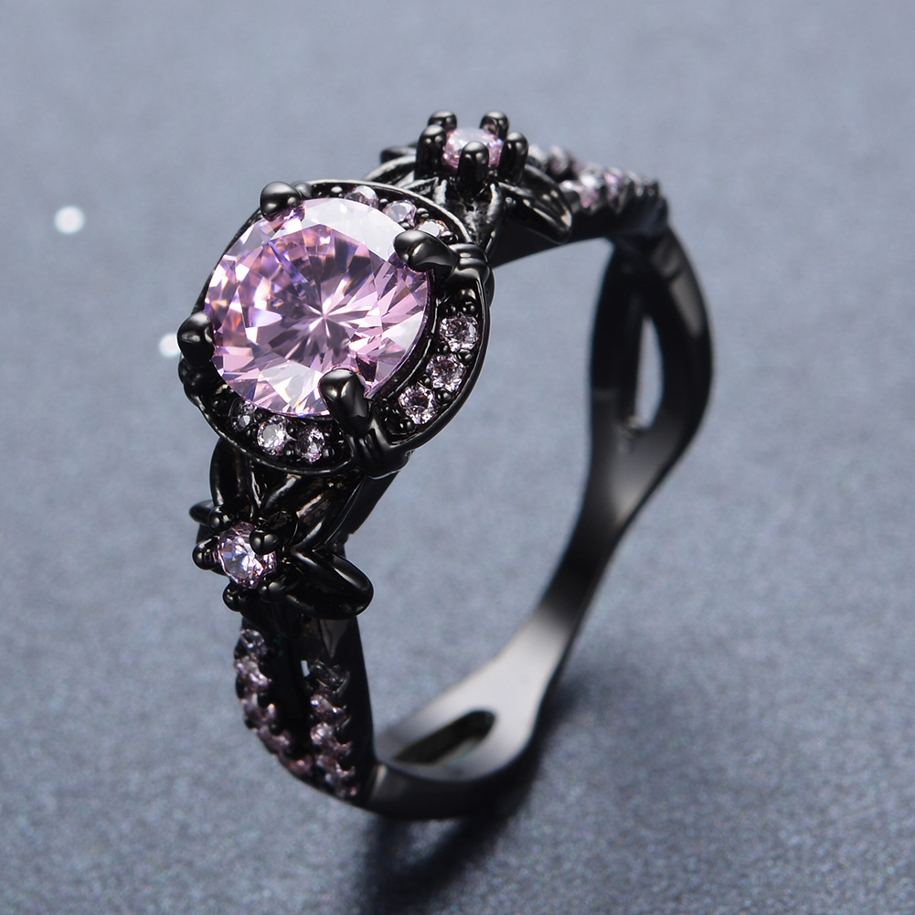 Black Gold Opal Diamond Men Ring - Image 4