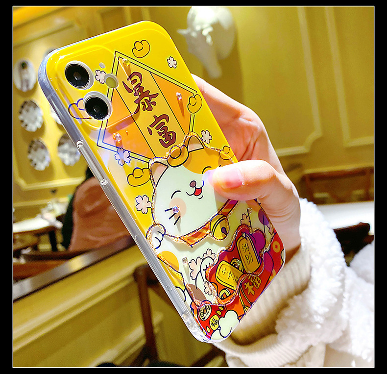 Zhaocai Cat Adhesive Mobile Phone Case - Image 6