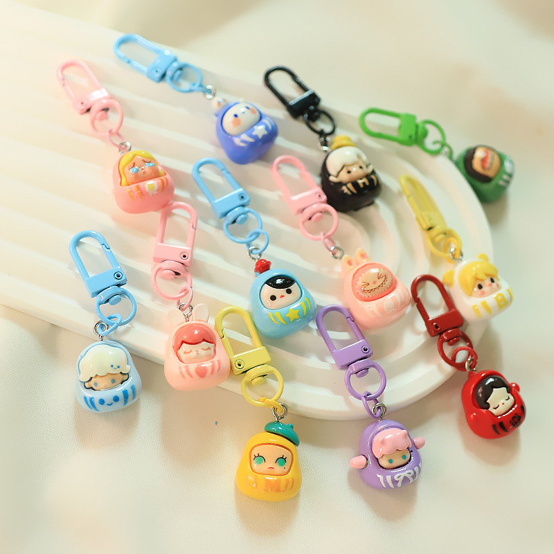 Cute Head Pieces Pendant Keychain
