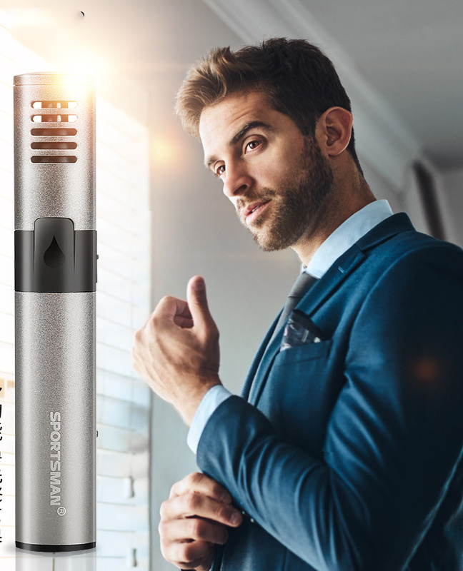 USB Rechargeable Aluminum Nose Hair Shaving Device