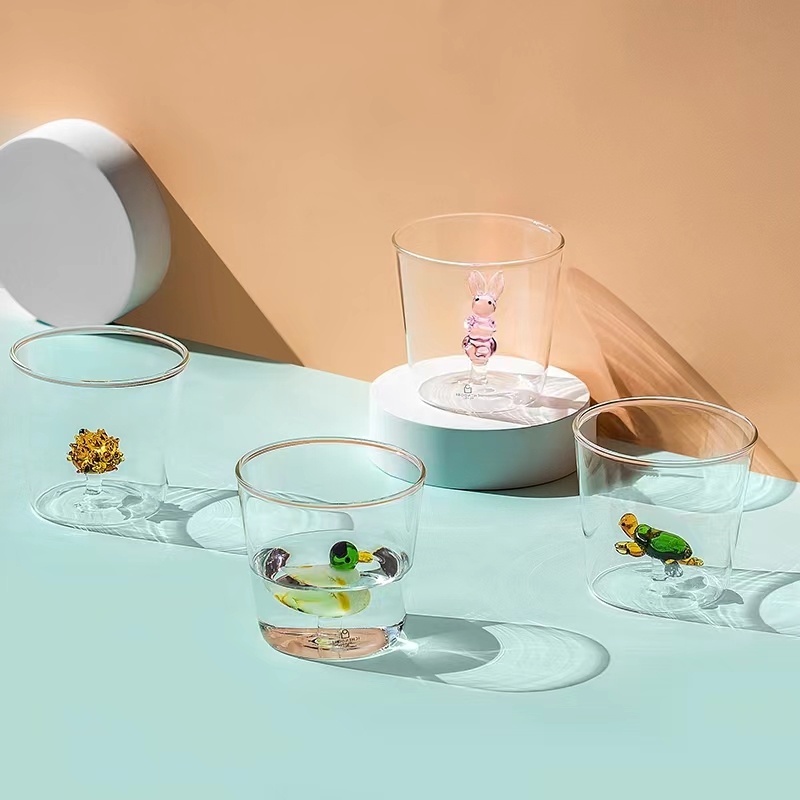 Cute 3D Animal Farm Glass Cup