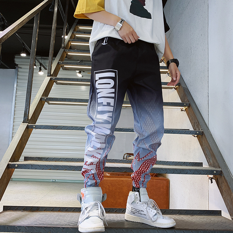 Trendy Gradient Color Men Trousers - Image 3