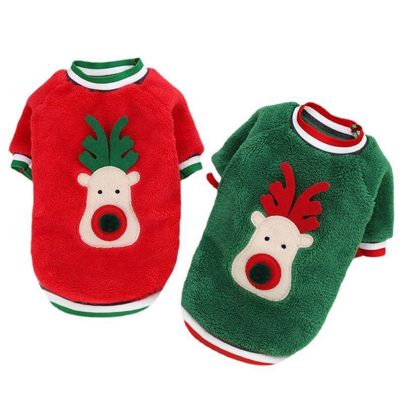 Pet Plus Velvet Christmas Print Sweater - Image 6