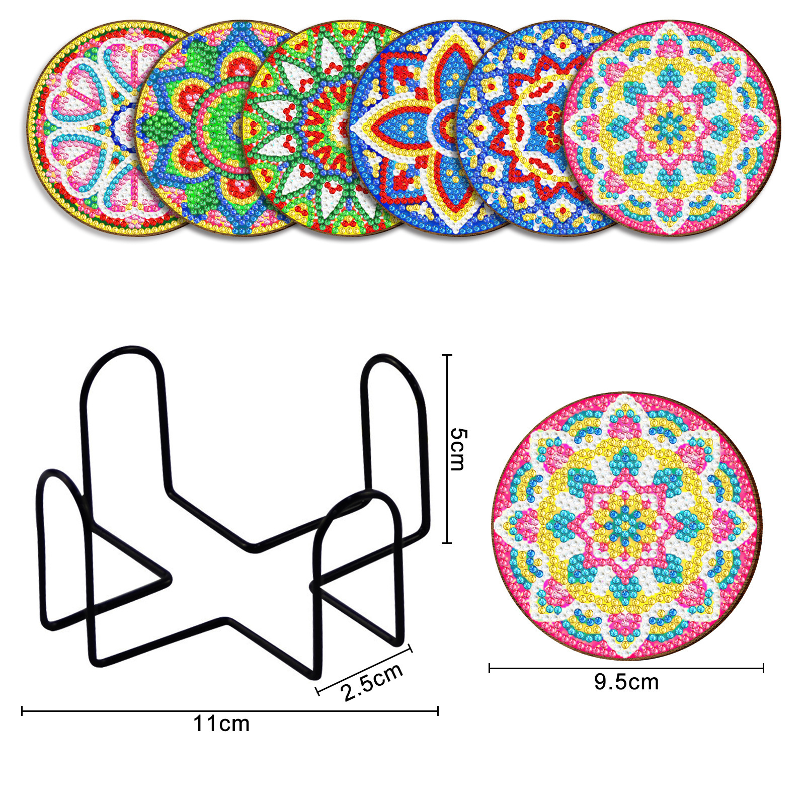 DIY Coaster Diamond Painting Diy Mandala - Image 3