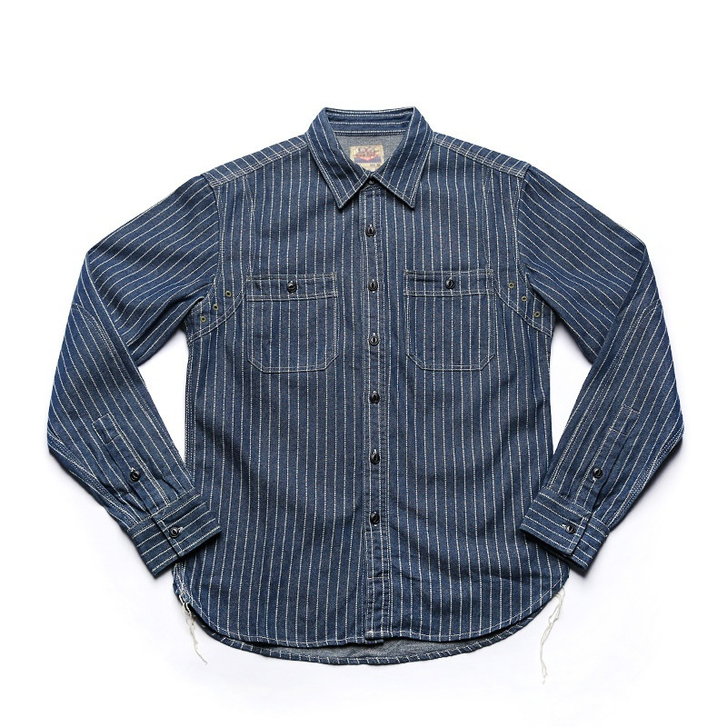 Striped Long Sleeve Tooling Shirt - Image 2