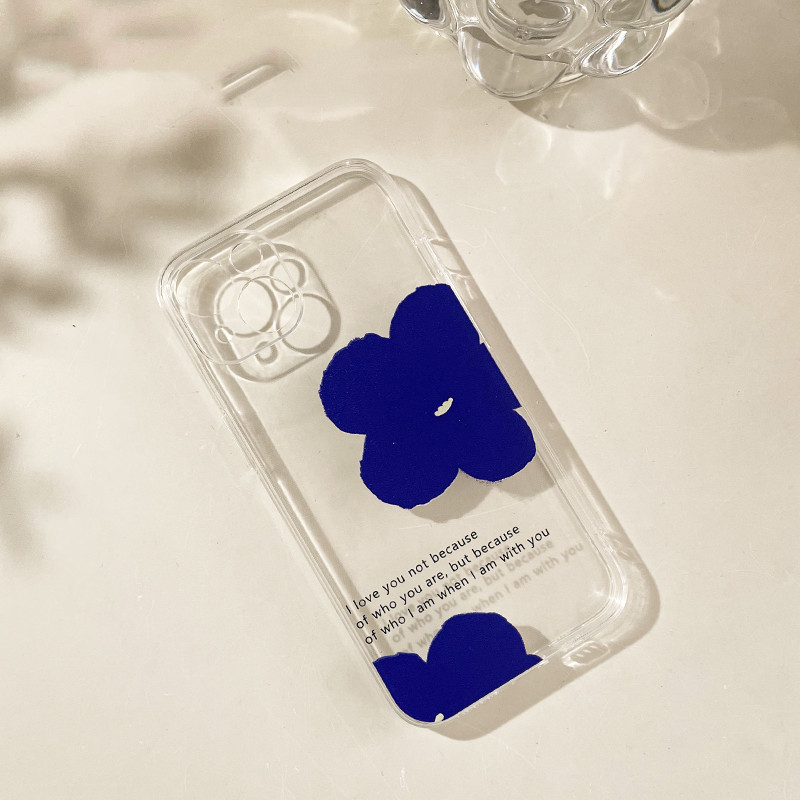 Simple Blue Flower Phone Case - Image 5