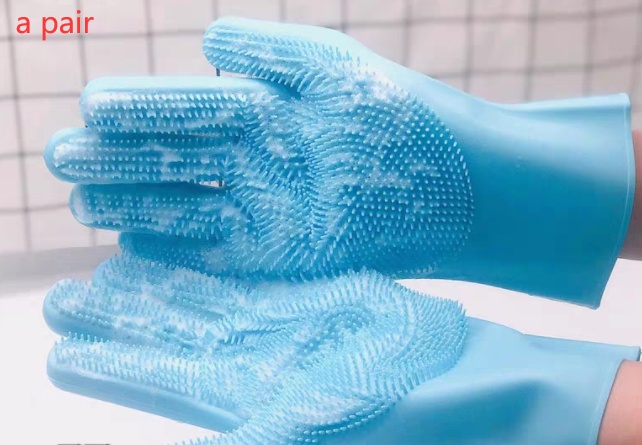 Silicone Massage Hair Bath Cleaning Glove - Image 8