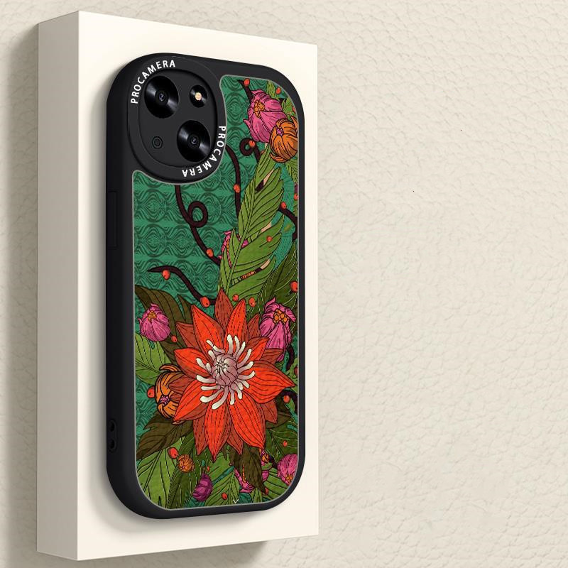 Fashion Print Lambskin Phone Case - Image 5