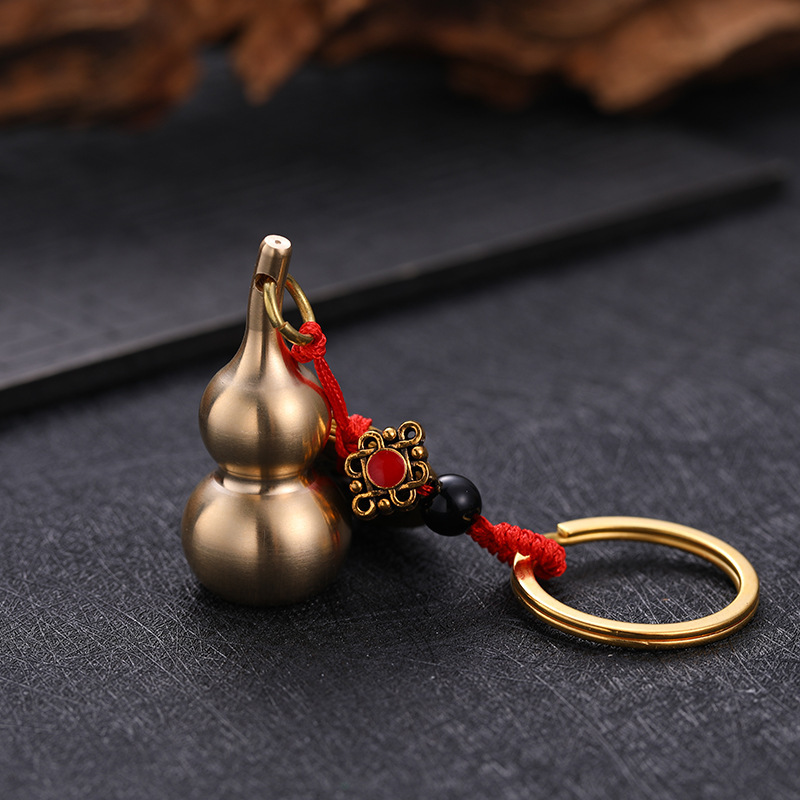 Creative Brass Fortune Cat Keychain - Image 8