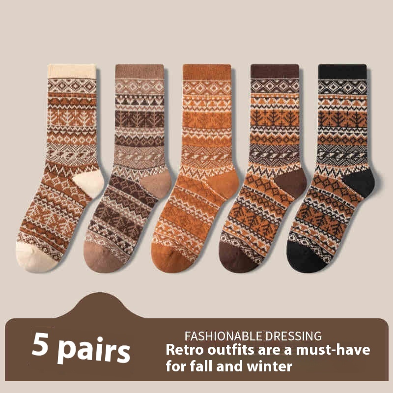 Retro Ethnic Socks For Women - Image 8