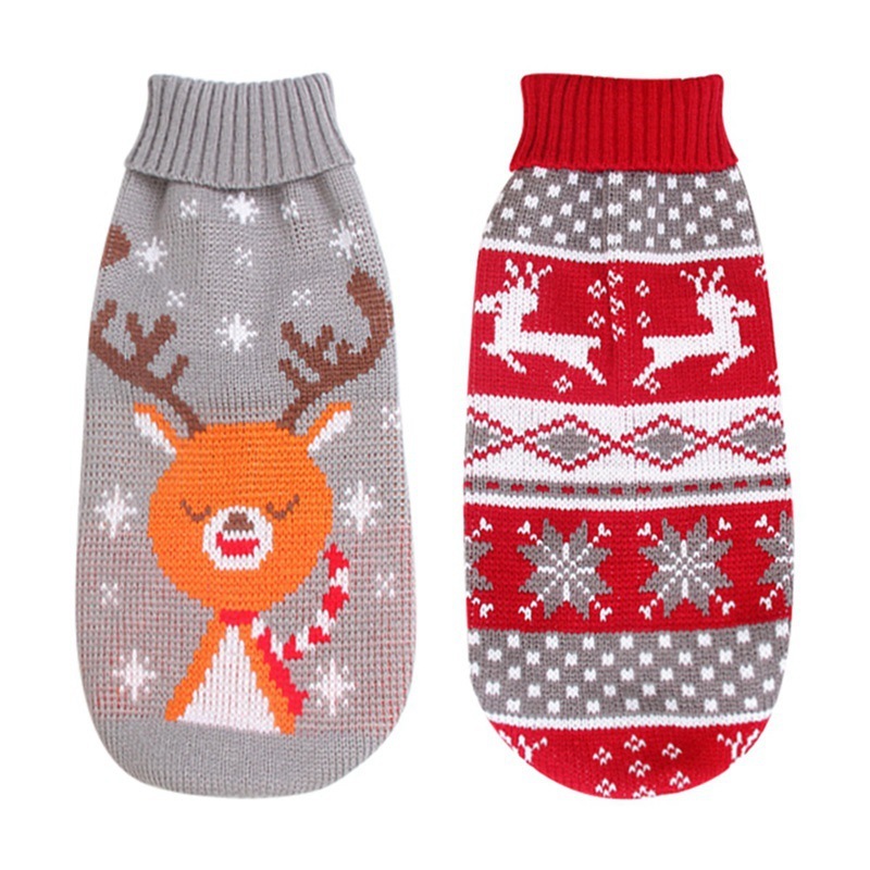 Christmas Turtleneck Dog Knitting Sweater - Image 4