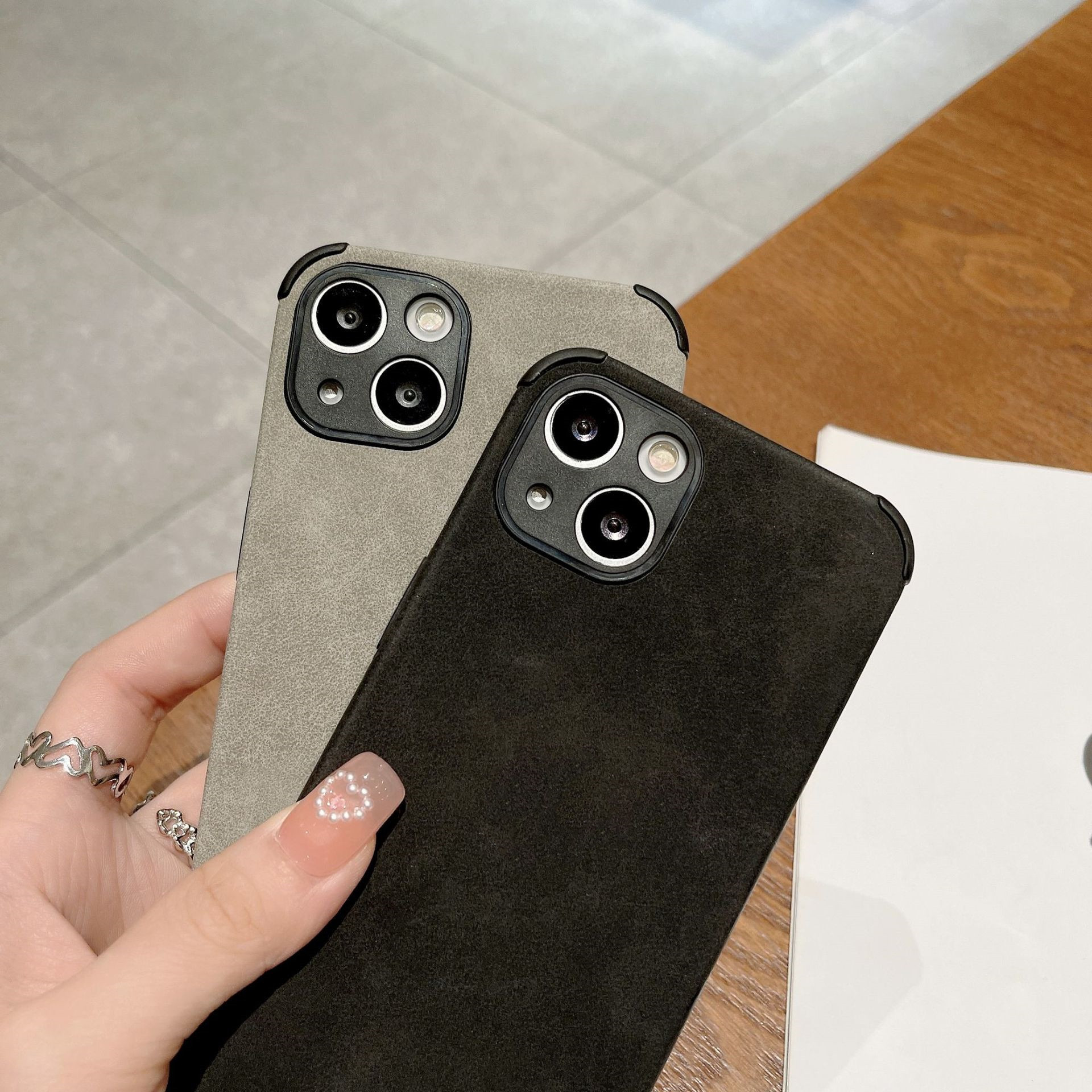 Lambskin Aura Sanding Mobile Phone Case - Image 8