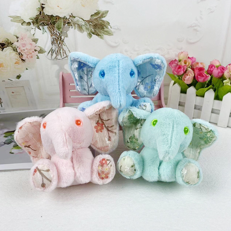 Cartoon Cute Elephant Plush Keychain