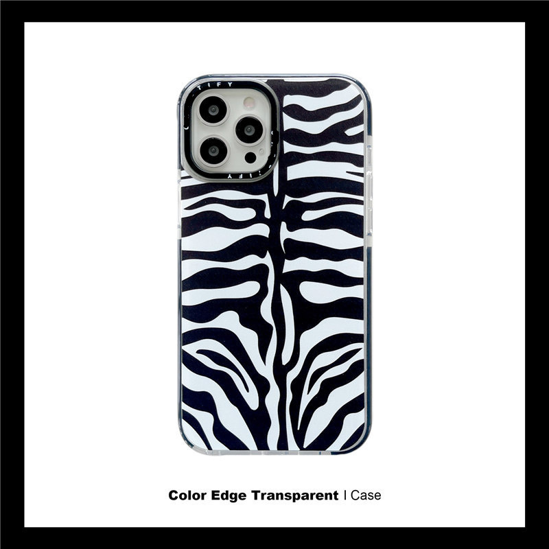 Transparent Zebra Pattern Phone Case - Image 3