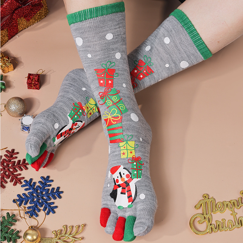 Cute Christmas Sweat-absorbent Split-toe Socks - Image 3