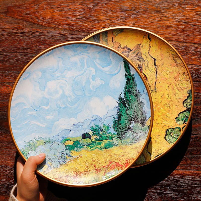 Ceramic Vincent Van Gogh's Oil Painting Plates
