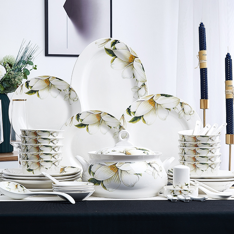 Luxury Bone China Ceramic Bowls And Saucers Set - Image 4