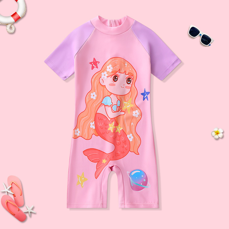 Children Sun Protection One Piece Swimsuit - Image 6