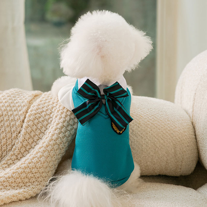Pet Dog College Style Uniform Bow Tie Set - Image 6
