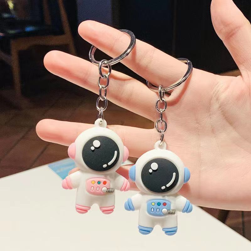 Cartoon Astronaut PVC Pendant Keychain