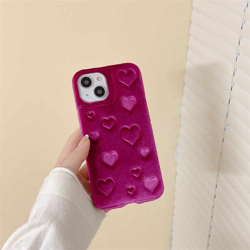 Plush Full Screen Love Phone Case - Image 4