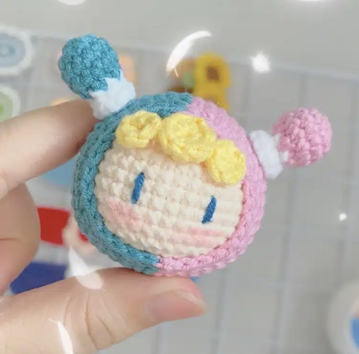 Crocheted Pendant Knitted Doll Keychain - Image 4