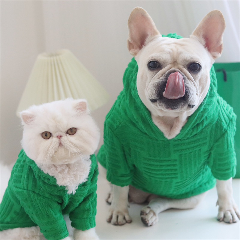 Dog V Green Terry Christmas Cloth - Image 5