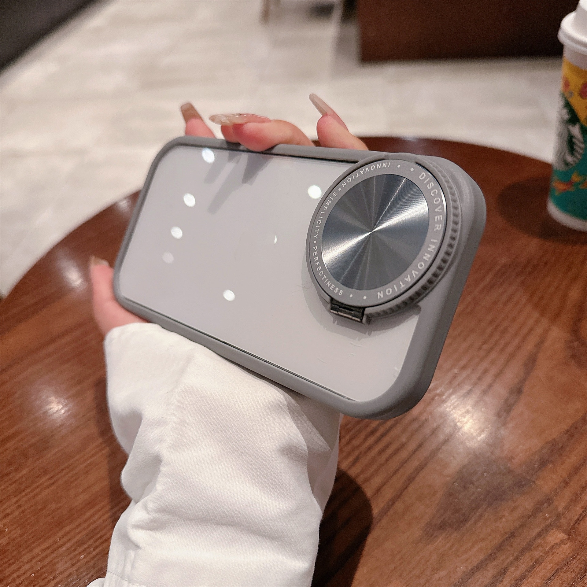 Mirror Lens Bracket Phone Case - Image 2