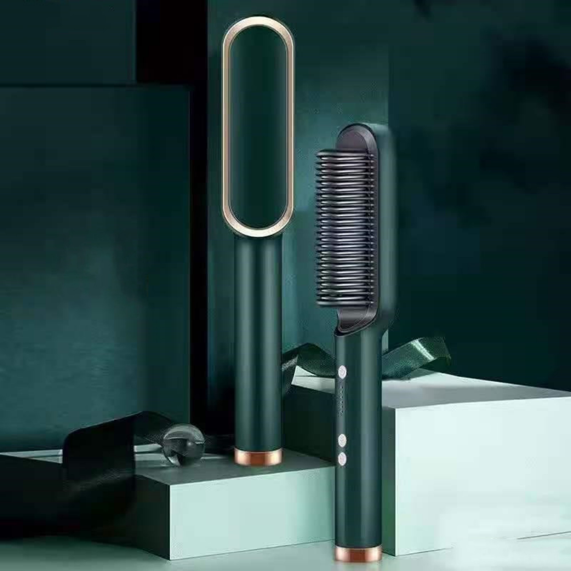 2 IN 1 Wireless Hair Straightener Mini Roller