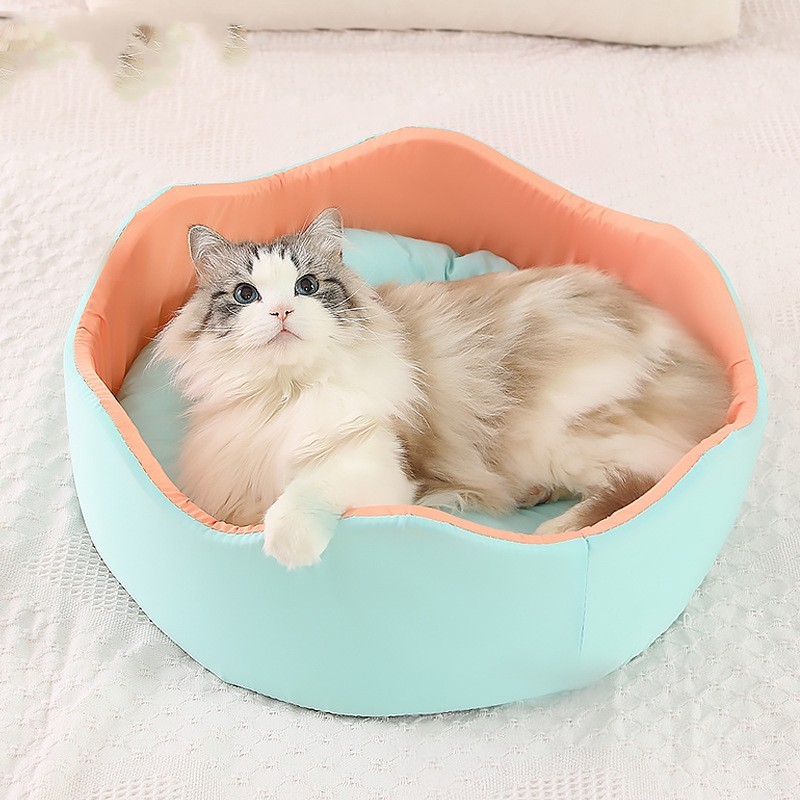 Breathable Ice Silk Pet Nest Dog Bed