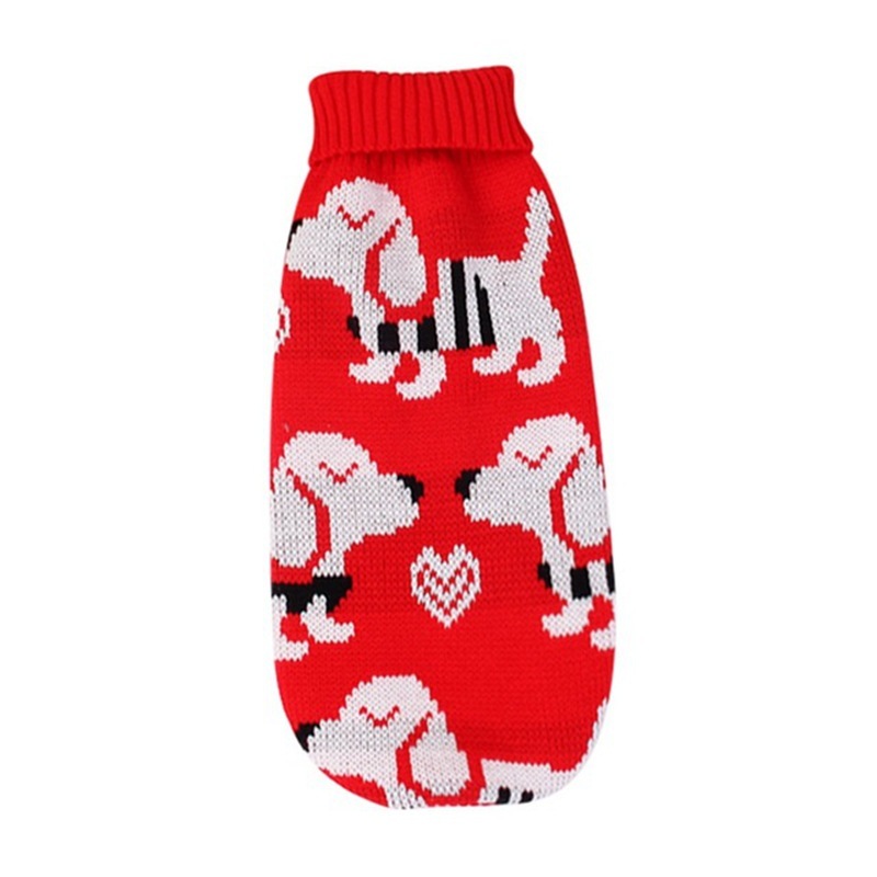 Christmas Turtleneck Dog Knitting Sweater - Image 7