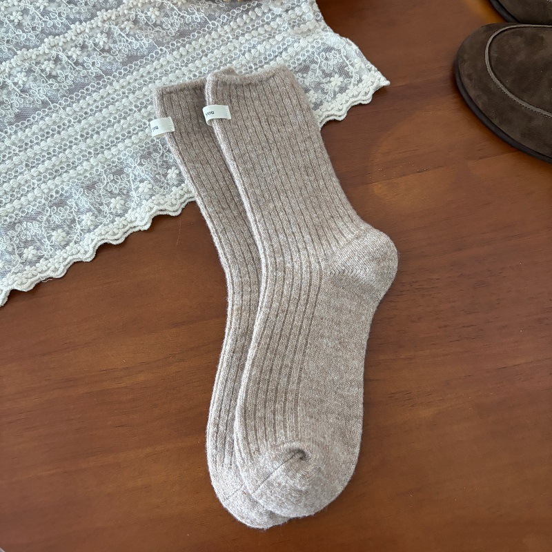 Japanese-style Warm Wool Socks For Girls - Image 7
