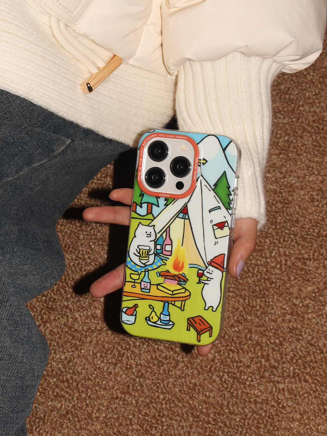 Anti-fall Cartoon Cat Protective Case - Image 10
