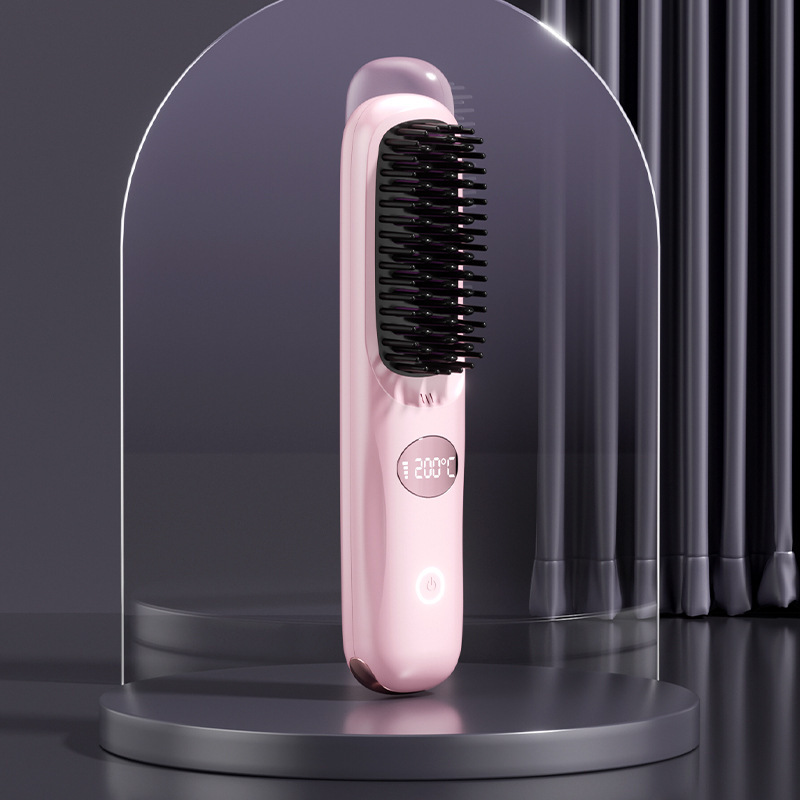 USB Ceramic LCD Heating Straight Comb - Image 2