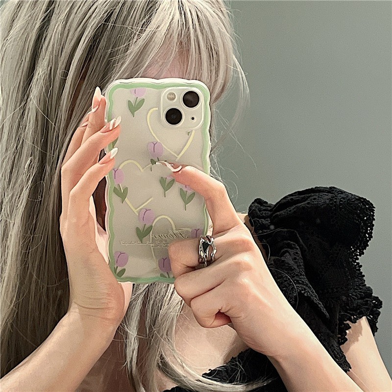 Big Wave Flower Phone Case - Image 2