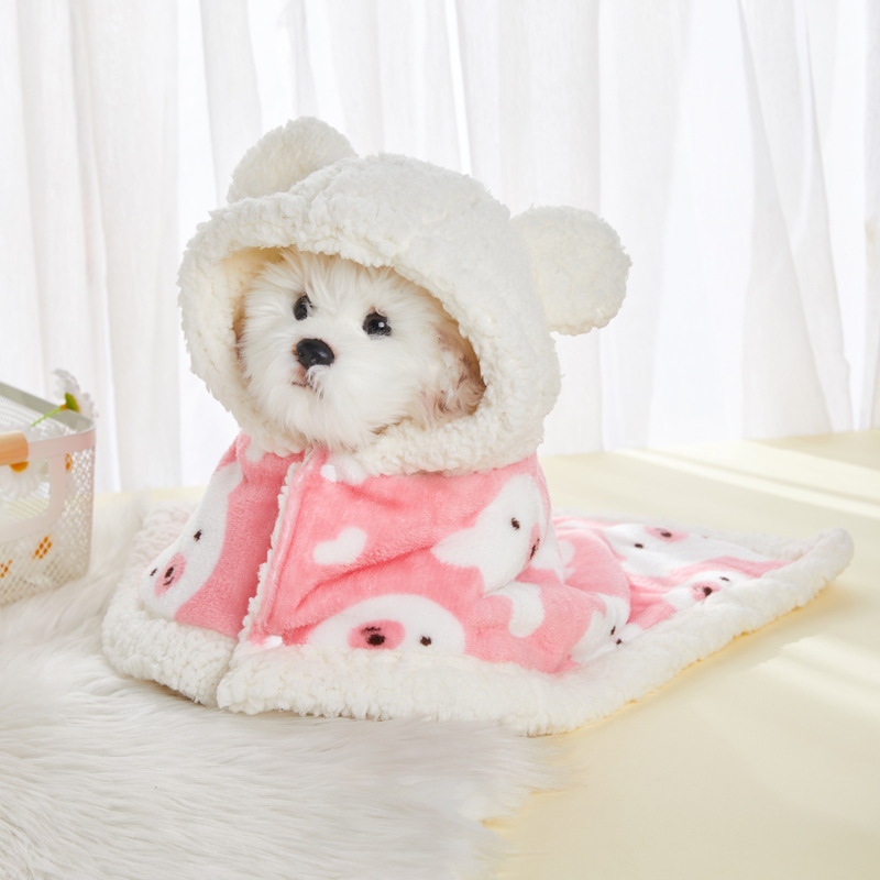 Pet Thickened Flannel Shawl Pajamas