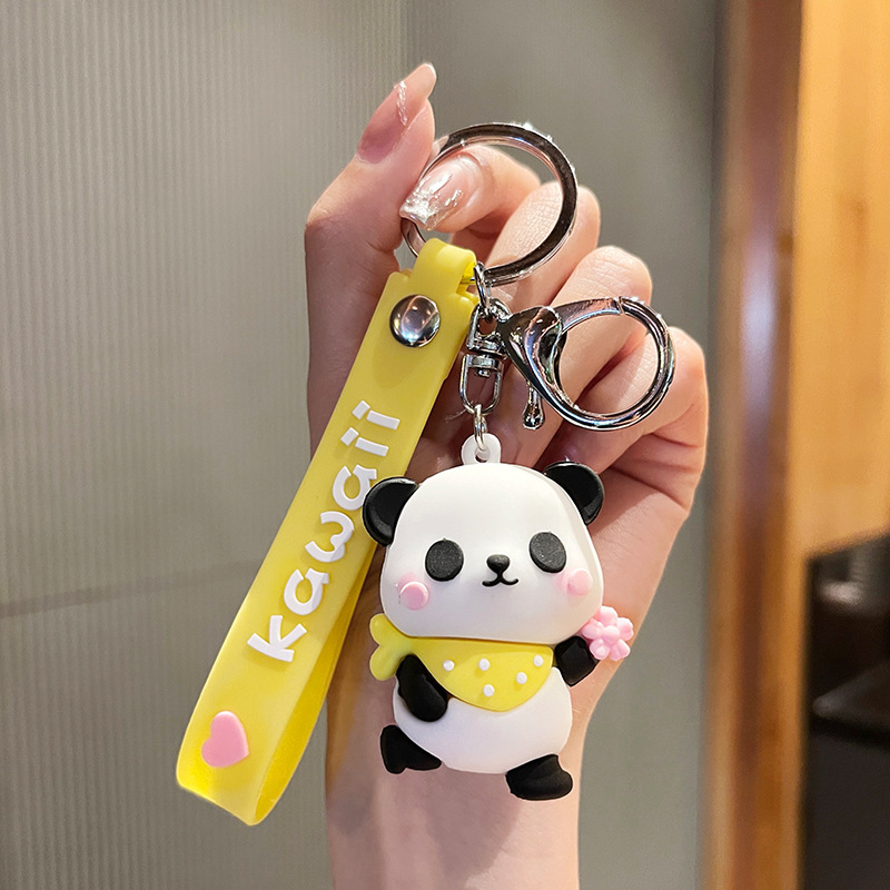 Cute Kawaii Panda Skating Keychain - Image 3