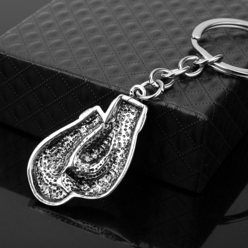 Boxing Gloves Metal Keychain Pendant - Image 2