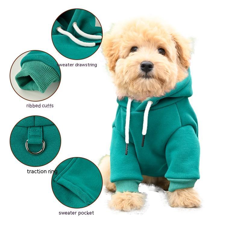 Pet Dog Fashion Simple Hooded Sweater - Image 5