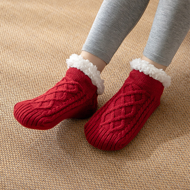 Winter Knitted Plush Non-slip Carpet Socks - Image 6