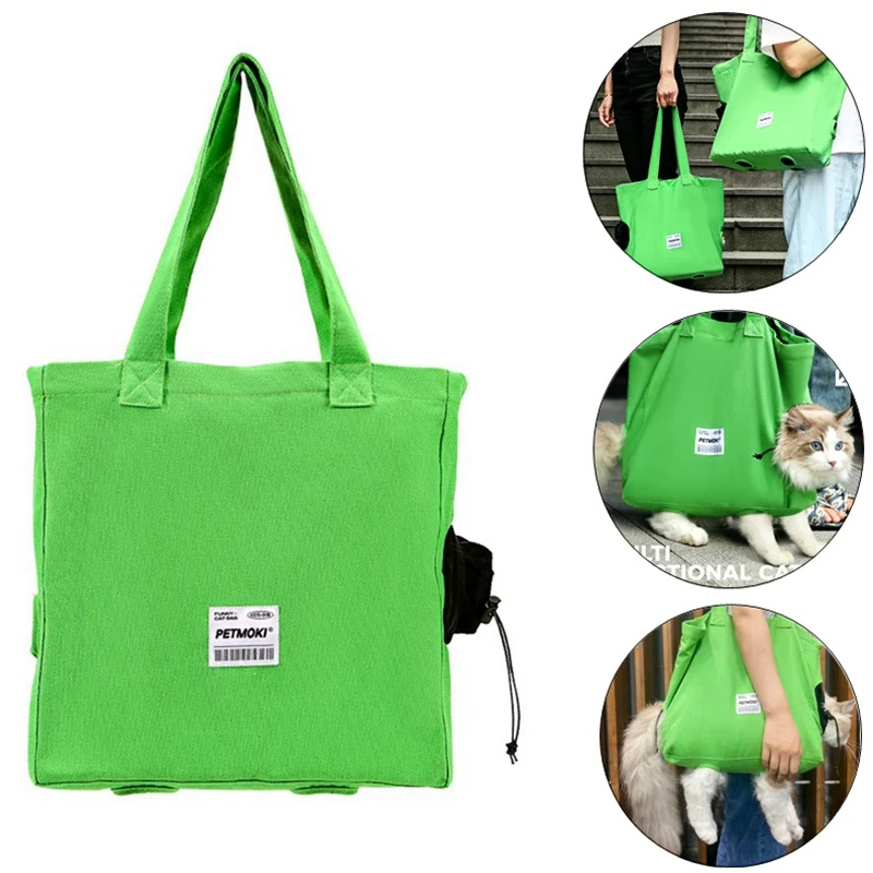Large Capacity Pet Multifunctional Canvas Carrier Bag - Image 3