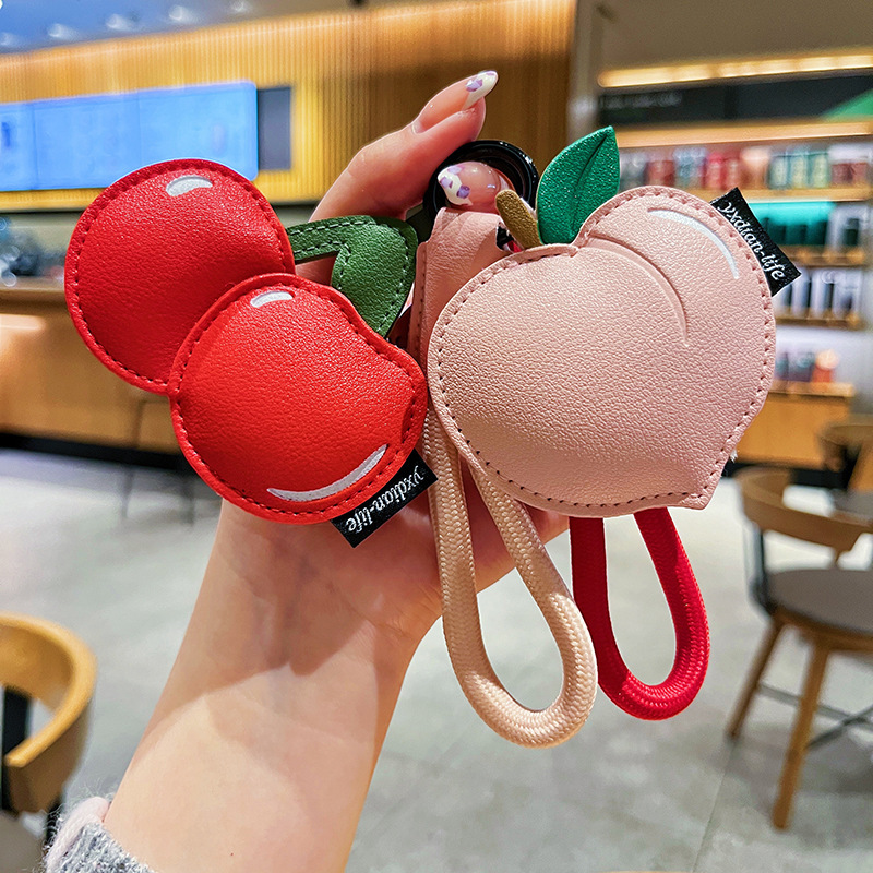 Creative Leather Fruit Keychain