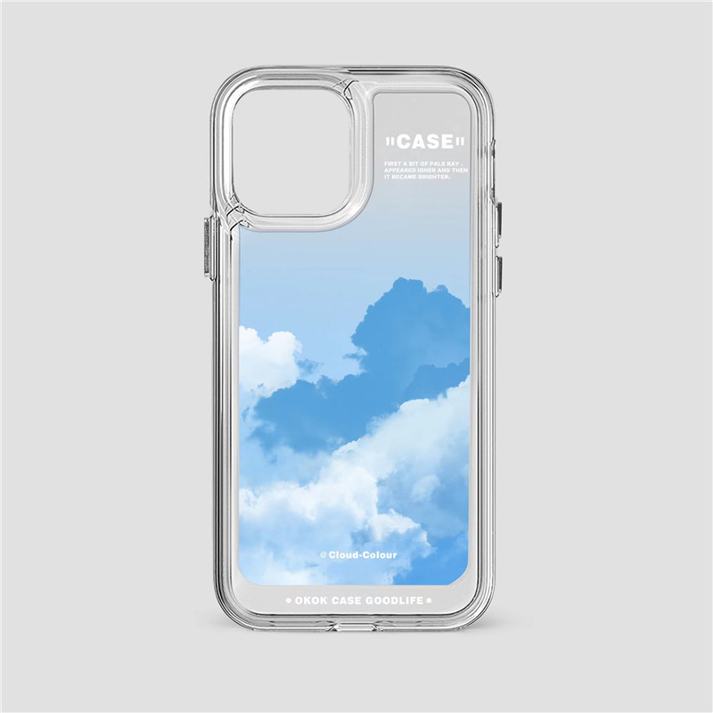 Gradient Cloud Print Phone Case - Image 5