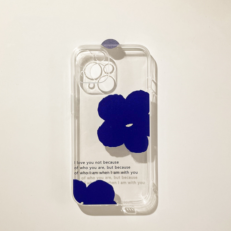 Simple Blue Flower Phone Case - Image 3
