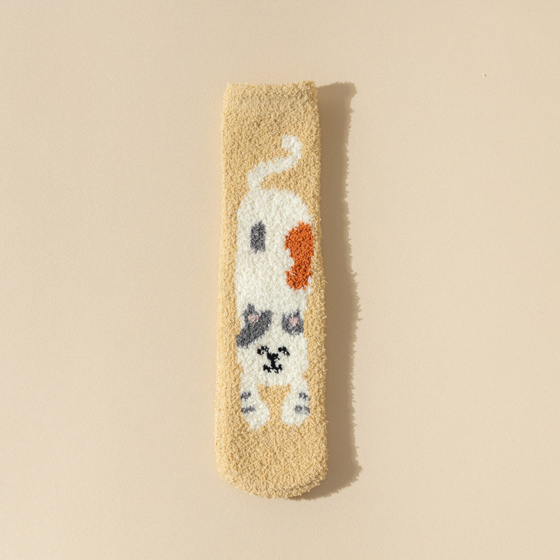 Women Fashion Personality Coral Fleece Socks - Image 9