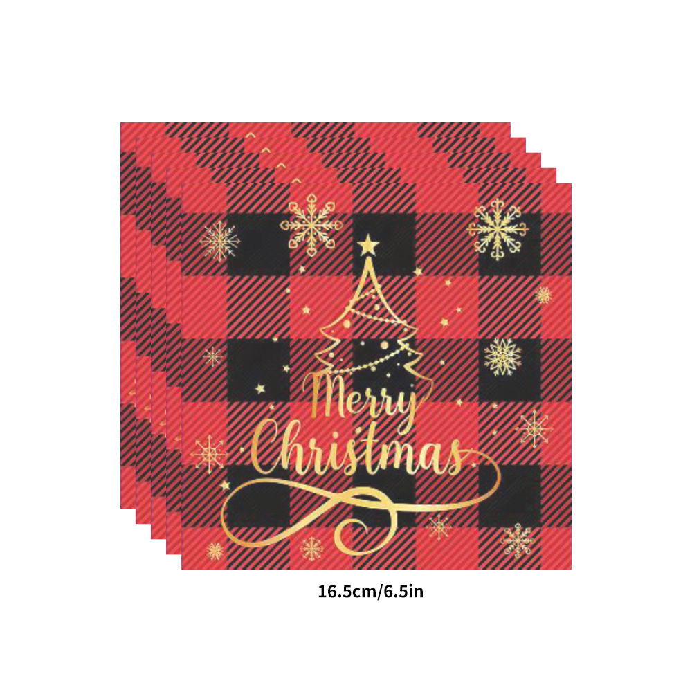 Christmas Disposable Paper Cups Tablecloth Set - Image 4