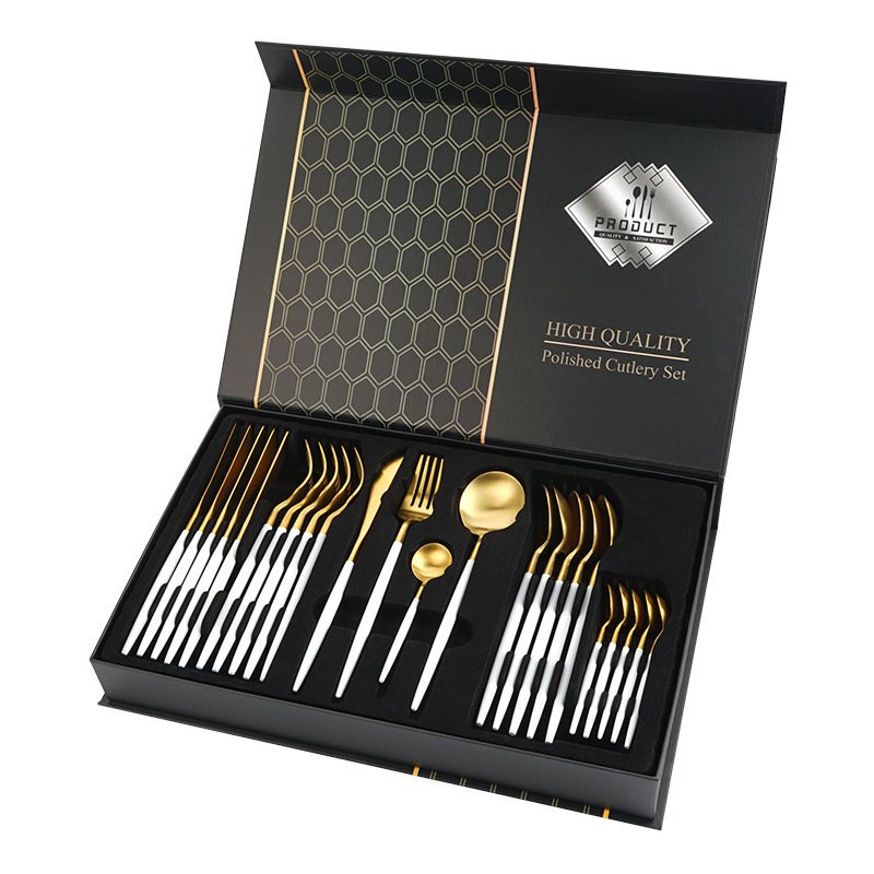 24-Piece Stainless Steel Portuguese Western Cutlery Set - Image 6