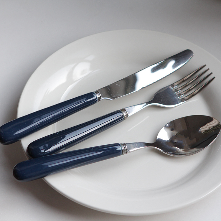 Stainless Steel 3 Pcs Thickened Ceramic Cutlery