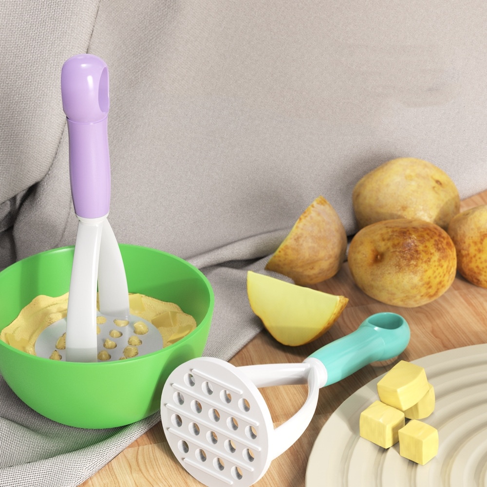 One Handed Manual Potatoes Masher Tool