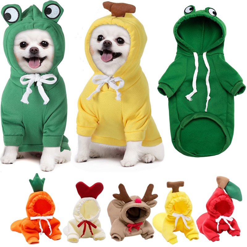Cute Fruit Dog Warm Fleece Coat